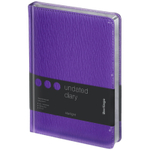 Ежедневник недатированный, А5, 160л., кожзам, Berlingo "Starlight", серебр. срез, фиолетовый