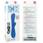 Синий вибратор Body & Soul Kiss Blue