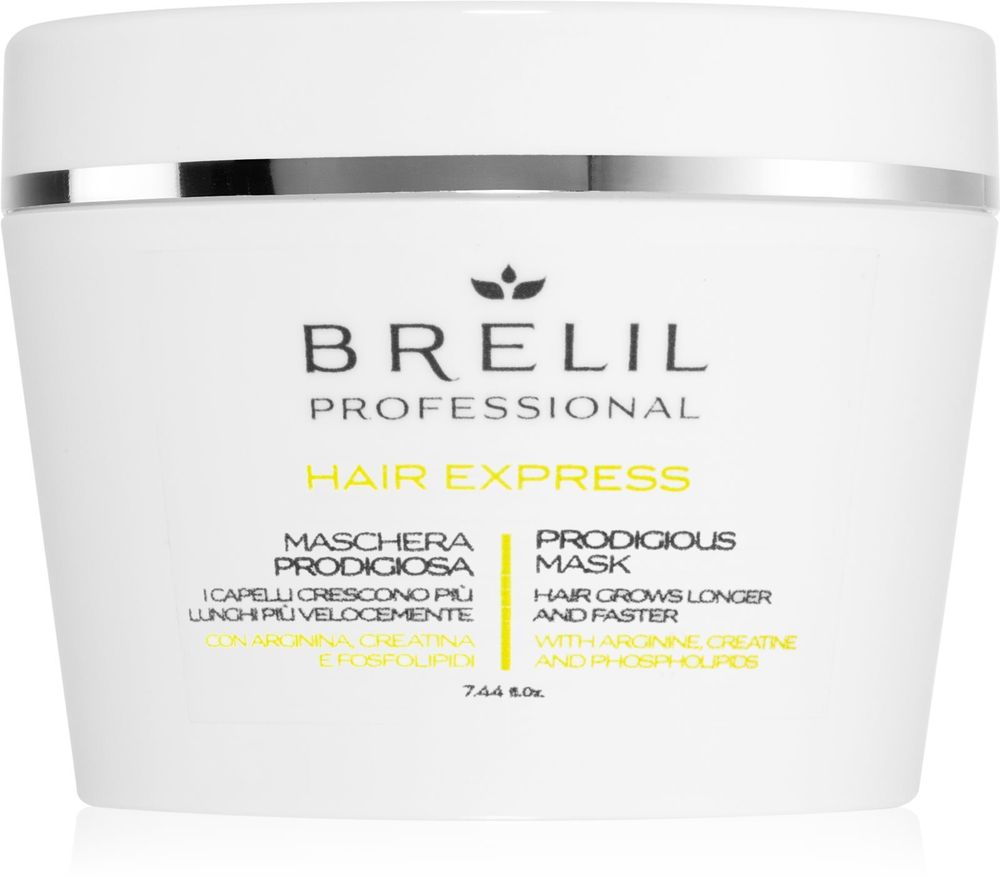 Brelil Numero Hair Express Prodigious Mask - маска для волос, укрепляющая и ускоряющая рост волос /   220  ml  / GTIN 8011935073764