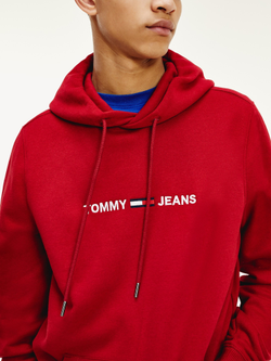 Худи Tommy Jeans Fleece Logo Wine Red