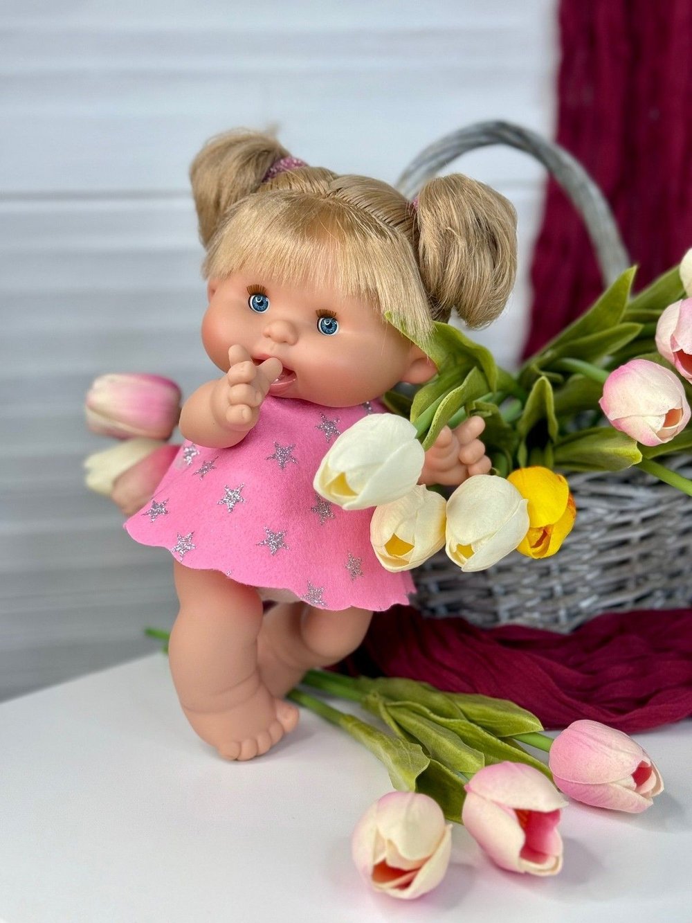 Пупс Nines 26см PEPOTE с закрывающими глазками (N804A)