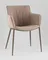Стул Твигги велюр бежевый, каркас бежево-серый