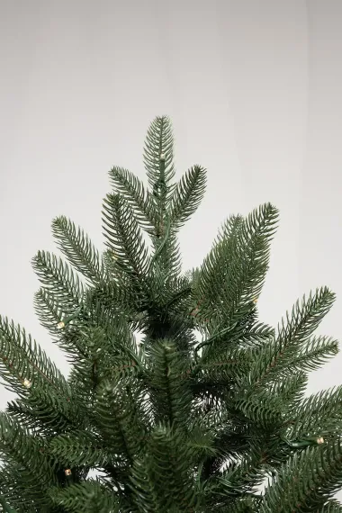 Искусственная елка Никольская 210 см., 100% литая хвоя, 450 теплых белых Led ламп, ЕлкиТорг (68210)
