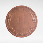 Germany, 1 Pfennig, 1989, (Karlsruhe Mint - "G"), VF