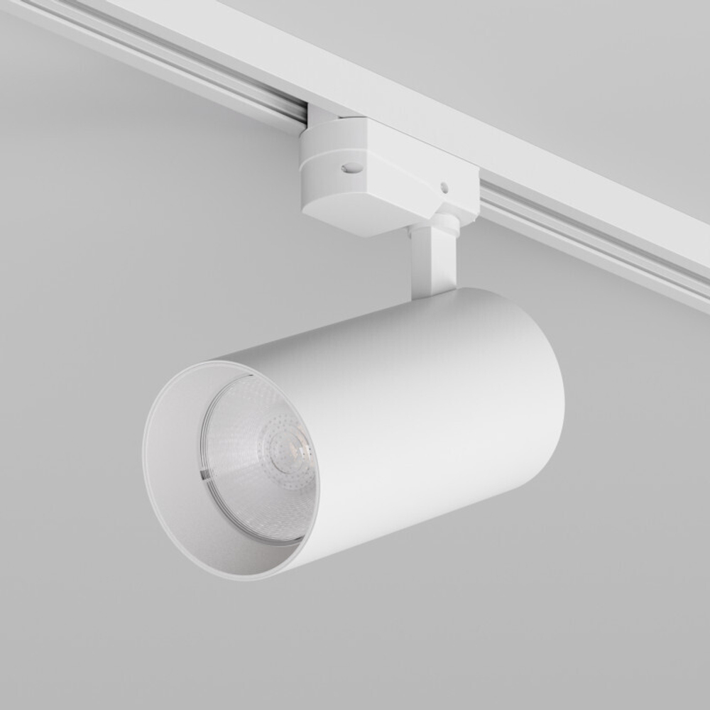 DK6455-WH Трековый светильник SOLID KOPER, 155мм, d80, 220V, LED 3000K, 30W, IP20, белый, алюминий