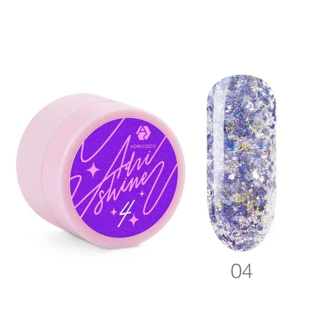 Гель для дизайна ногтей ADRICOCO Adri Shine №4
