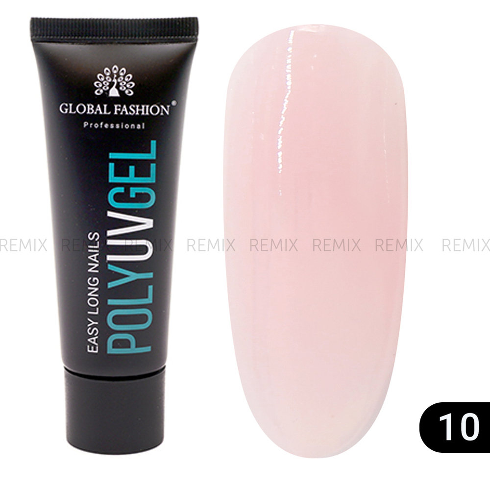 Поли UV гель (Полигель) Global Fashion 30 г 10