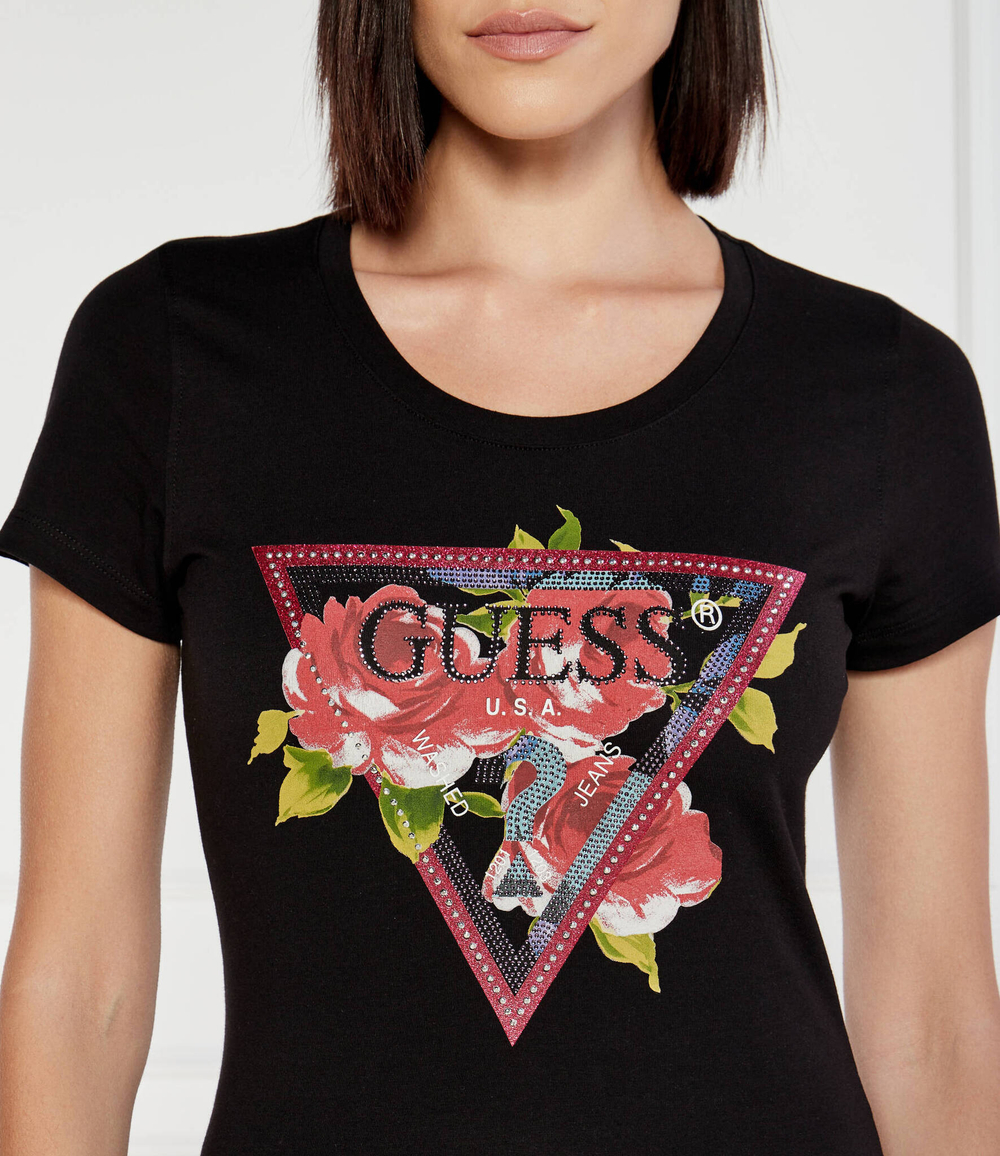 Футболка ROSES GUESS - черный(W4YI71 J1314)