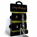 Наручники скругленные с мягкой желтой подкладкой