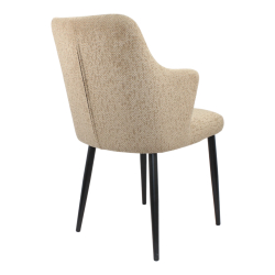 Стул "Монт" (арт. 346), велюр Сити02 светло-коричневый, ножки черные