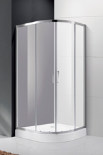 Душевой уголок Cezares MOLVENO-R-2-80-P-Cr, 80х80х195, профиль хром, стекло Punto матовое