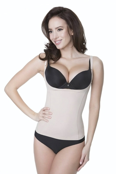 Корректирующая майка с открытым лифом (Размер: XL) (Цвет: телесный)