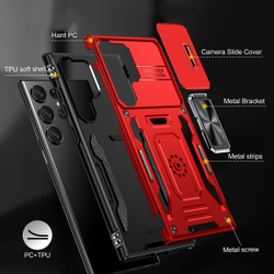 Чехол Safe Case с кольцом и защитой камеры для Samsung Galaxy S25 Ultra