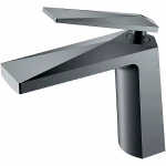 Смеситель для раковины Boheme Venturo 371-SGM сталь глянец
