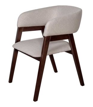 Стул P-01, массив бука, темный орех, Florida Cream