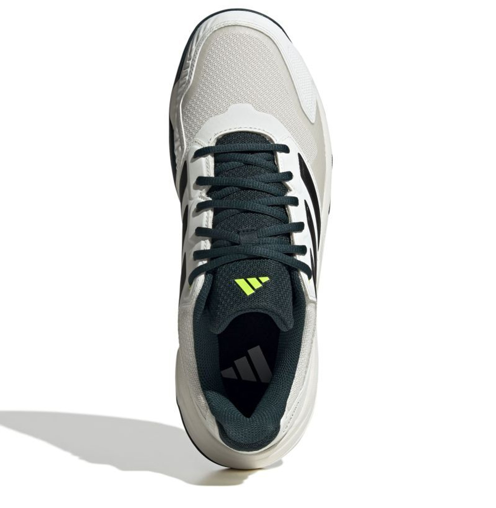 Теннисные кроссовки Adidas CourtJam Control 3 M Clay - off white/silver metallic/aurora ivy