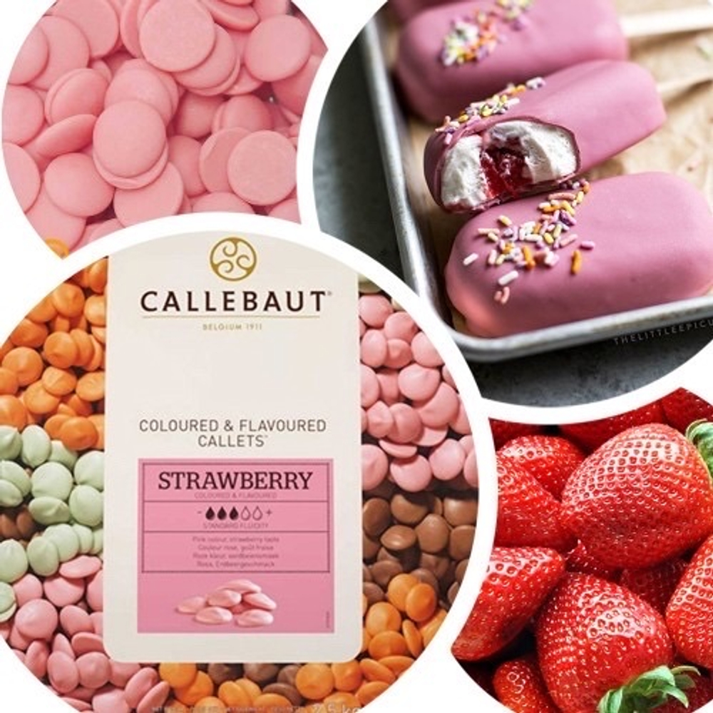 Шоколад клубничный Barry Callebaut, 100гр