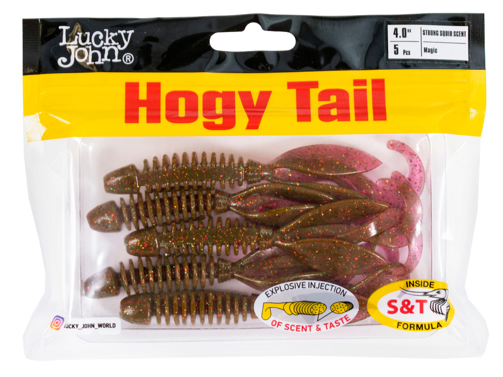 Твистеры съедоб. искусст.  LJ Pro Series Hogy Tail 4,0in (10.00)/S14 5шт.