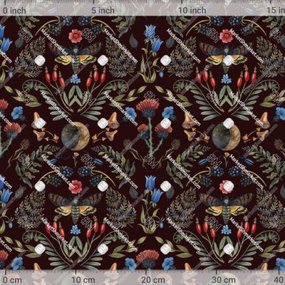 Дамаск темно красный фон by g.sm.art 600 DPI