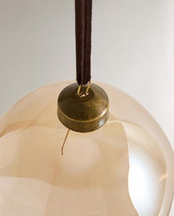 ZARA HOME ЕЛОЧНОЕ УКРАШЕНИЕ «ШАР» АСИММЕТРИЧНОЙ ФОРМЫ, КОРИЧНЕВЫЙ