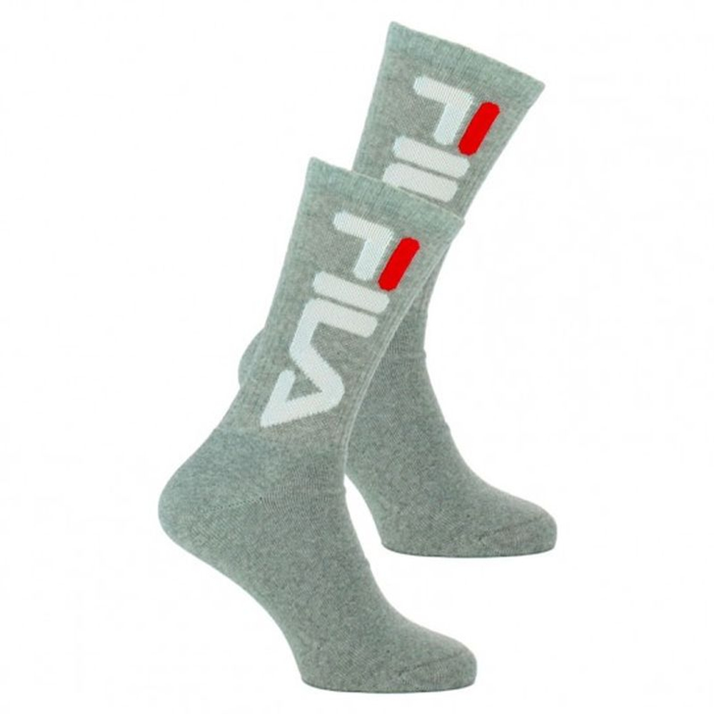 Теннисные носки Fila Unisex Tennis Plain Socks 2P grey