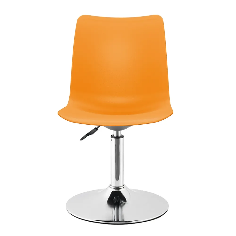 Стул регулируемый пластик COLOR SH25 chrome/Orange P150U