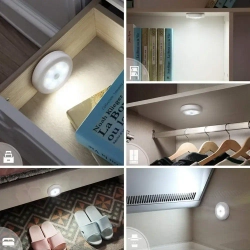 Светильник с датчиком движения / Ночник / Беспроводной светодиодный LED-светильник с датчиком движения на батарейках 1 шт.