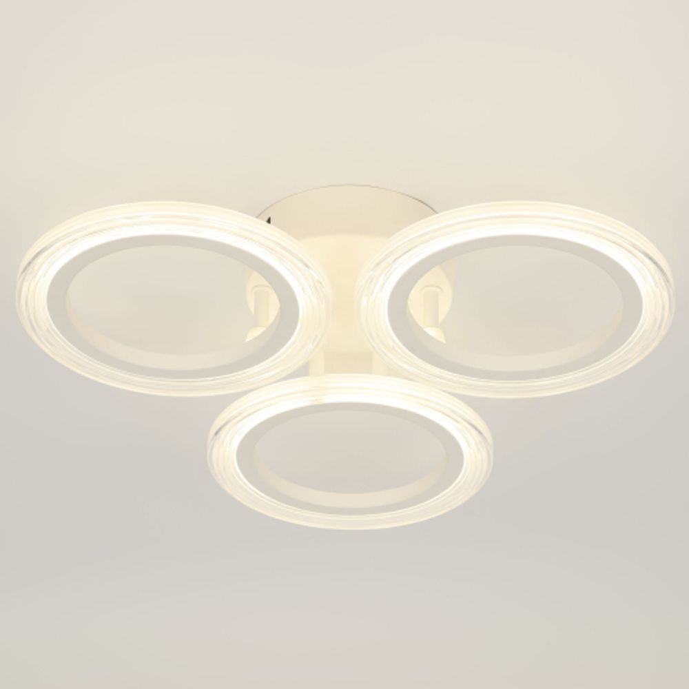 Светильник потолочный светодиодный ЭРА Модерн Ring CLL-1-39W 4K WH без ДУ белый