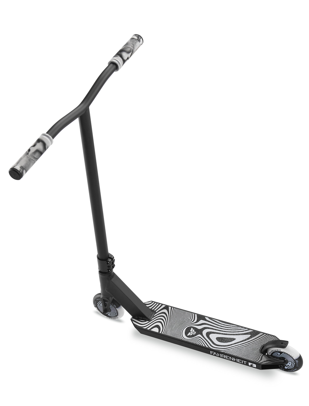 Самокат трюковой Fahrenheit F3 черный/белый