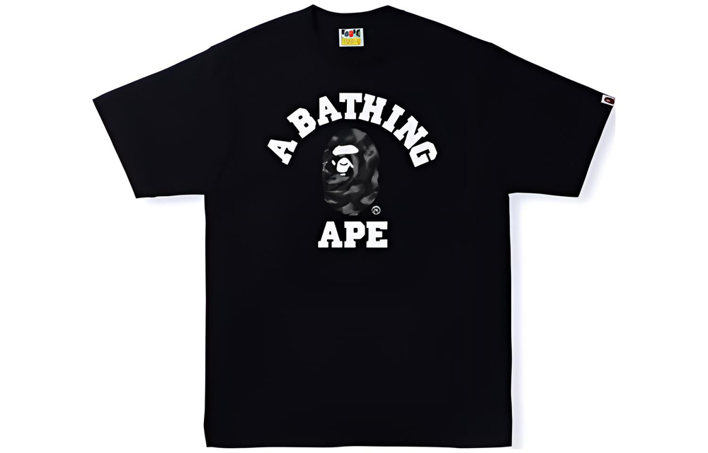 A Bathing Ape Stroke Camo College Tee