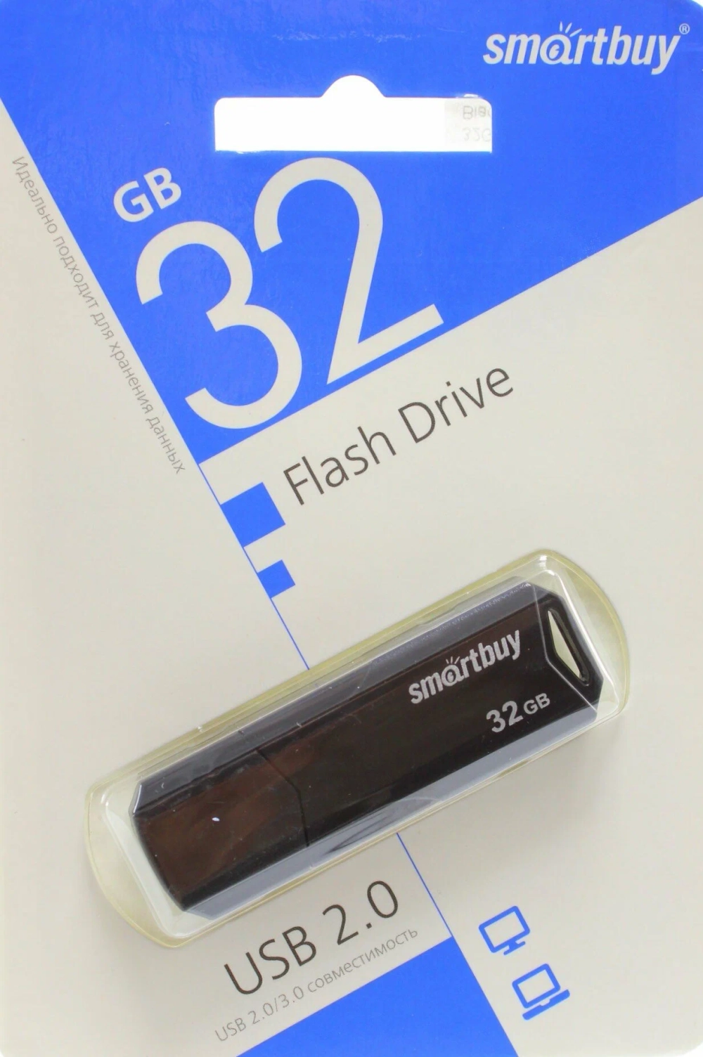 Флешка 32-GB Smartbuy Clue Black USB 2.0