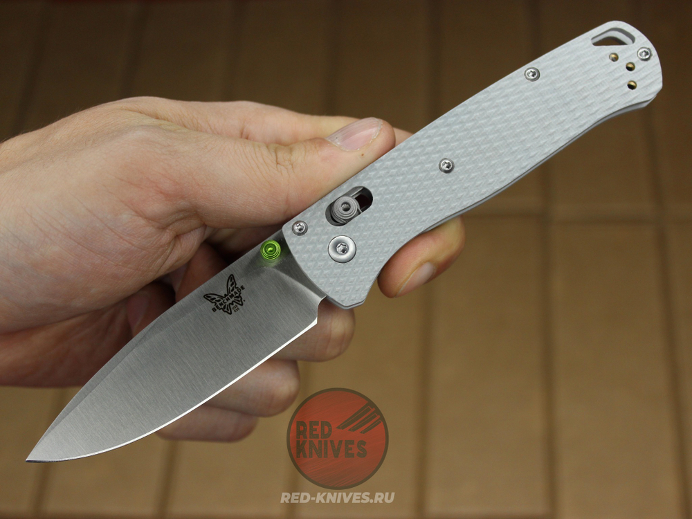 Нож Benchmade 535 Bugout G10 - серая рук., белый клинок 535G10GRST