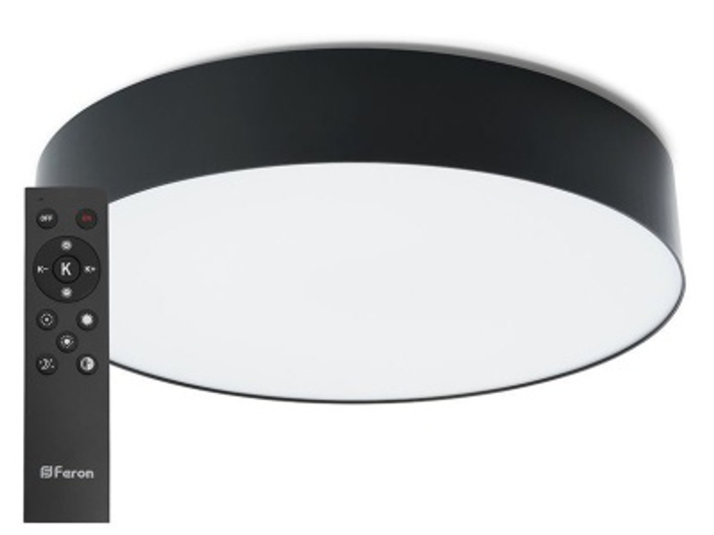 Светильник светодиодный Feron AL6200 Simple matte с пультом ДУ 80Вт 3000-6500К 4800лм белый