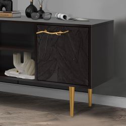 Тумба под ТВ Арт Колор leaves 117см Стайл Голд Терпкий коричневый