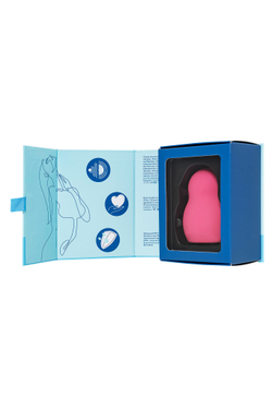 Вакуумный стимулятор клитора с вибрацией Satisfyer Pro To Go 1, красный, 9 см