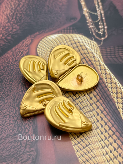 Пуговицы Скиапар. золотистые "Ладонь"