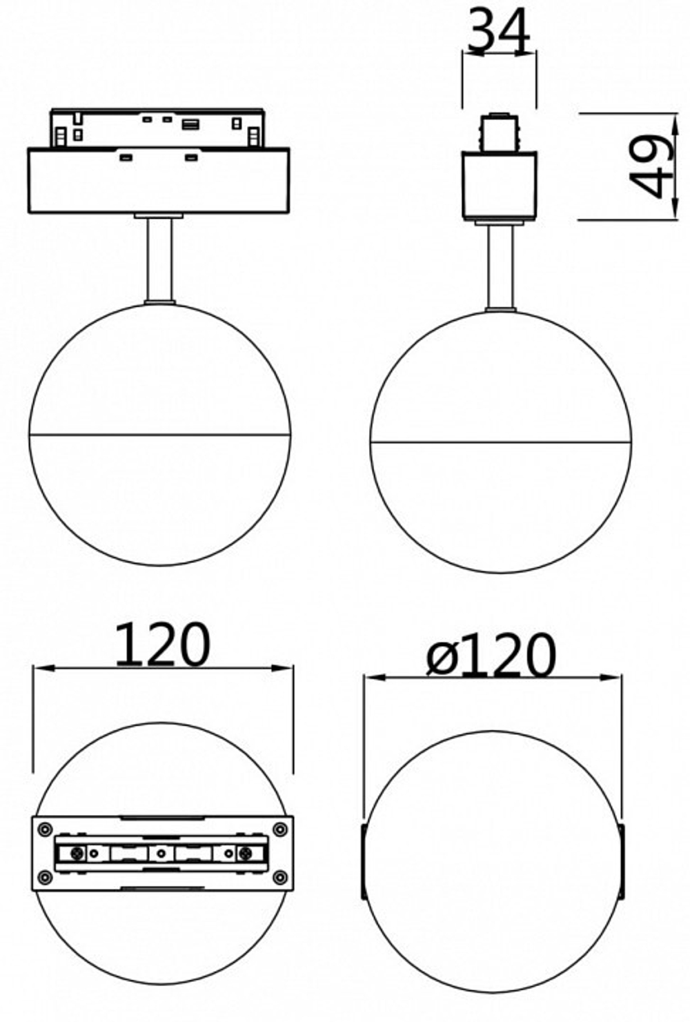 Трековый светильник Maytoni Technical TR017-2-10W3K-W