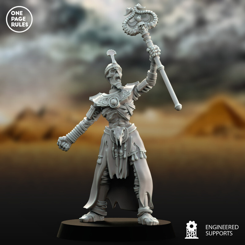 Grand Alliance Death Tomb Kings Liche Priest миниатюра для dnd, днд, pathfinder, фентези, Настольная игра, НРИ, Варгейм, РПГ