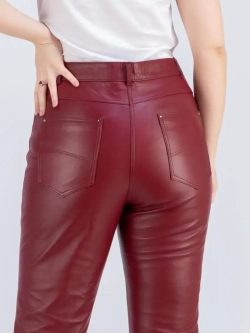 Брюки кожаные женские натуральные