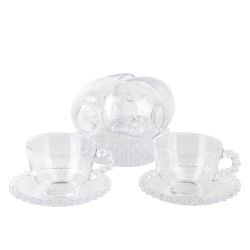 Набор чайный 12пр. "Gocciolina" (6 персон) v=220мл (стекло) (подарочная упаковка)