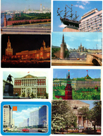 Календарики карманные 32 штуки. Виды городов, пейзажи 1974 - 1986 гг.
