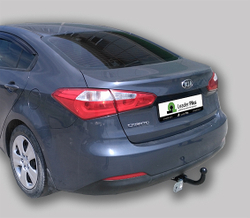 Фаркоп(прицепное) Лидер-Плюс для KIA CERATO III (седан) 2013 - 2018 г. в.(паспорт и сертификат в комплекте)(без электрики)K127-A