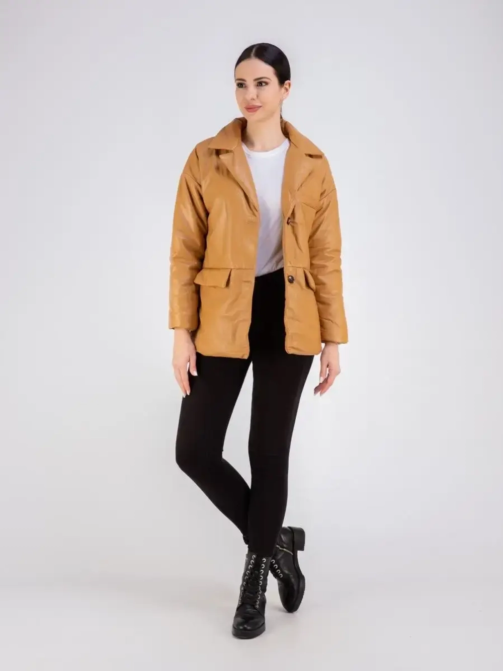 Кожаная куртка демисезонная