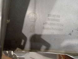 Бампер задний левая часть Skoda Karoq 17-нв Б/У Оригинал 57R807983