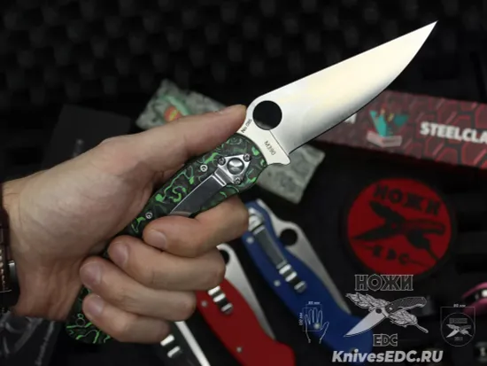 Нож складной Steelclaw Боец-3 M390 Лимитка сталь M390, рукоять карбон