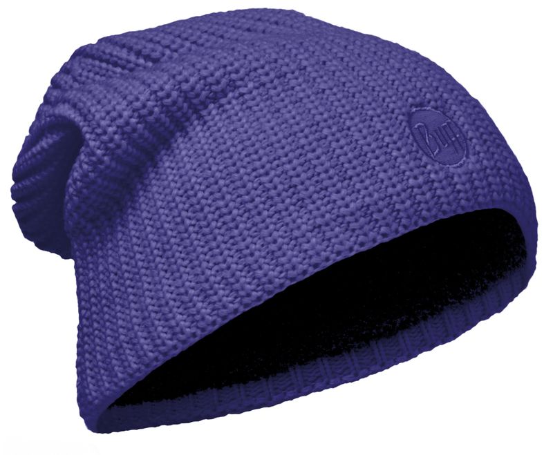 Вязаная шапка-бини с флисом Buff Drip Purple Raspberry Фото 1