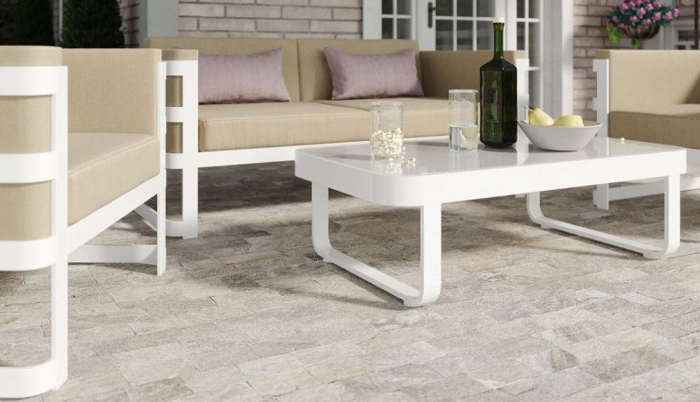 Primavera, набор белый/бежевый, алюминий