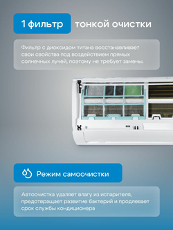 Сплит-система MDV серия FOREST MDSAF-09HRN8/MDOAF-09HN8, для помещений до 25 кв. м.