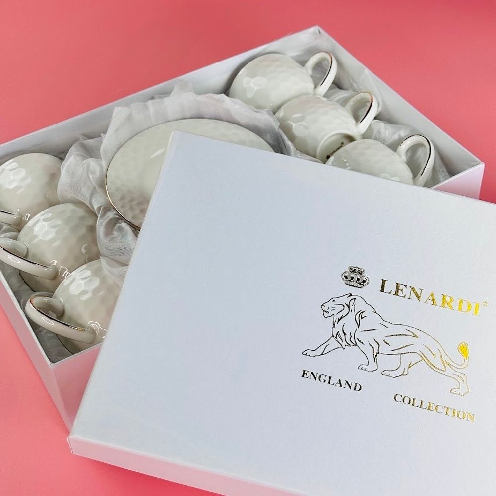 Lenardi 305-117 Кофейный набор 12пр. 115мл в под.уп.(х12)Фарфор