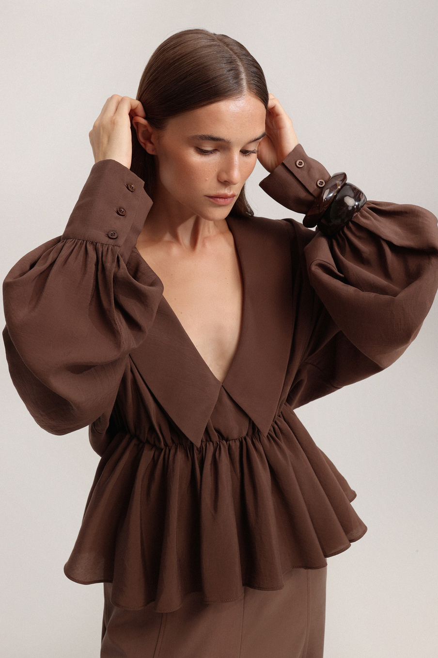 Блуза с баской